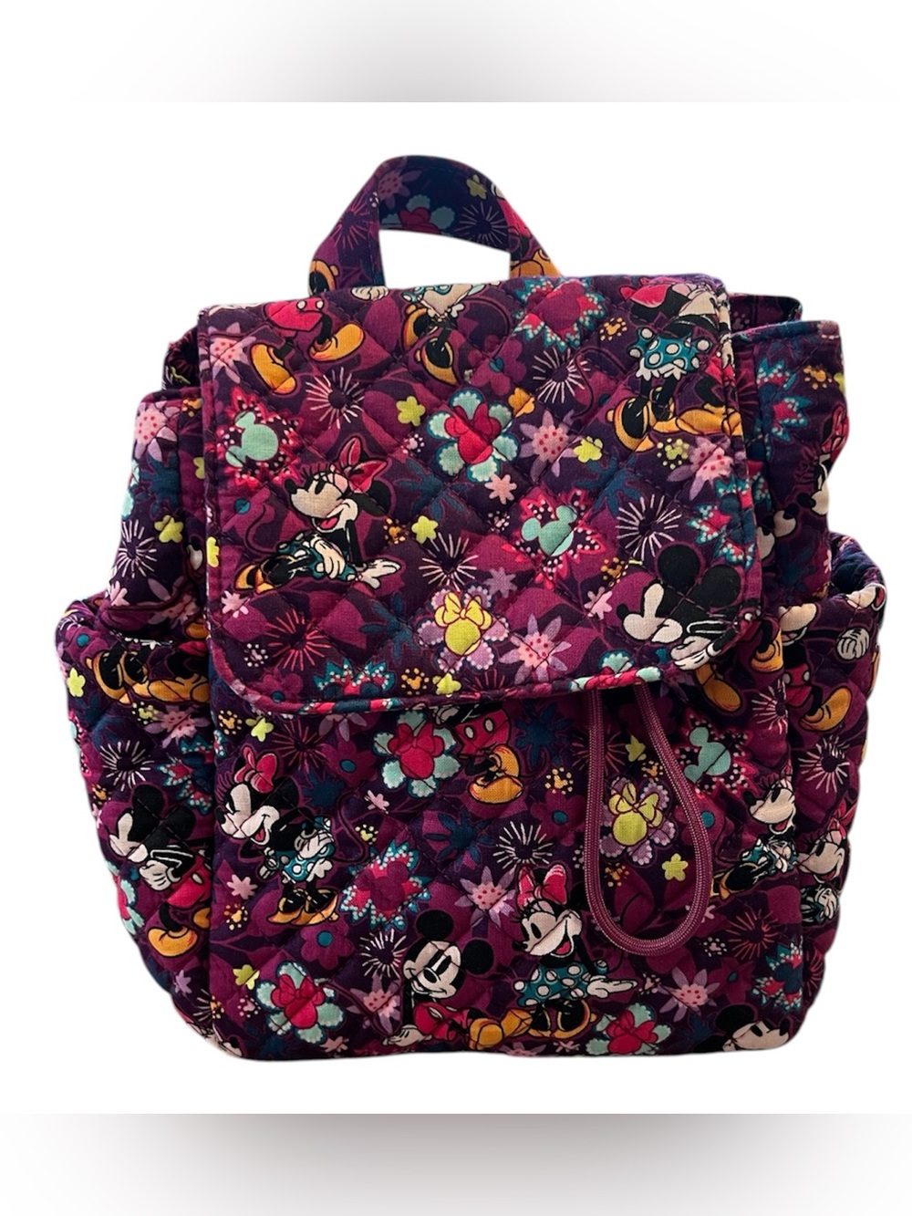 Vera Bradley x Disney Mickey & Minnie Sweet Floral Quilted Mini Backpack